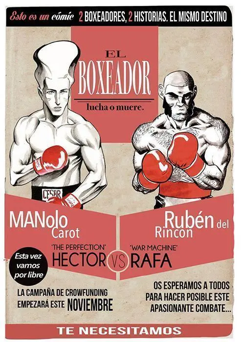 Miniatura de El boxeador, un cómic dual de Rubén del Rincón y Manolo Carot
