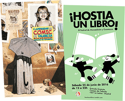 V jornadas de cómic de Valencia + ¡Hostia un libro! III Festival de microedición y guantazos