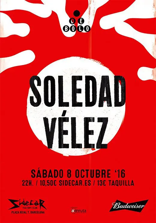 Soledad Vélez en directo – sala Sidecar