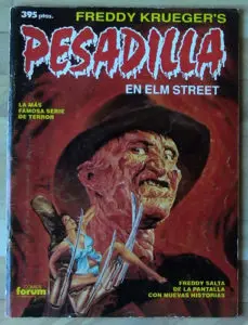 Pesadilla en Elm Street portada del cómic