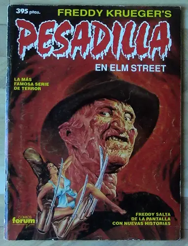 Pesadilla en Elm Street portada del cómic