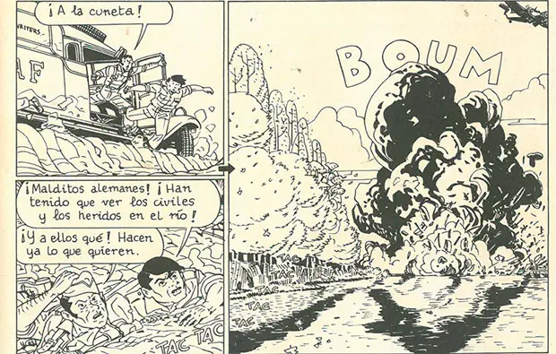 Cómic de Picasso en la guerra civil incluido en el cómic