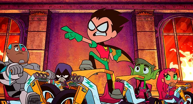 Robin capitaneando Teen Titans Go!
