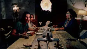 Escena de la cena en La matanza de Texas
