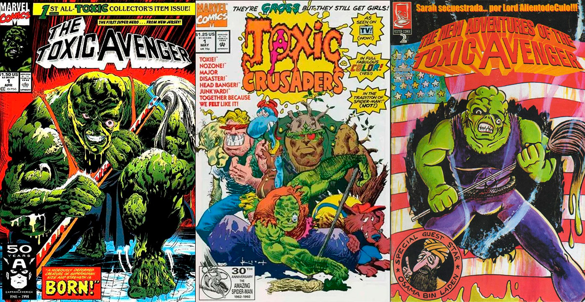 Cómics: The Toxic Avenger, Toxic Crusaders y The New Adventures of The Toxic Avenger