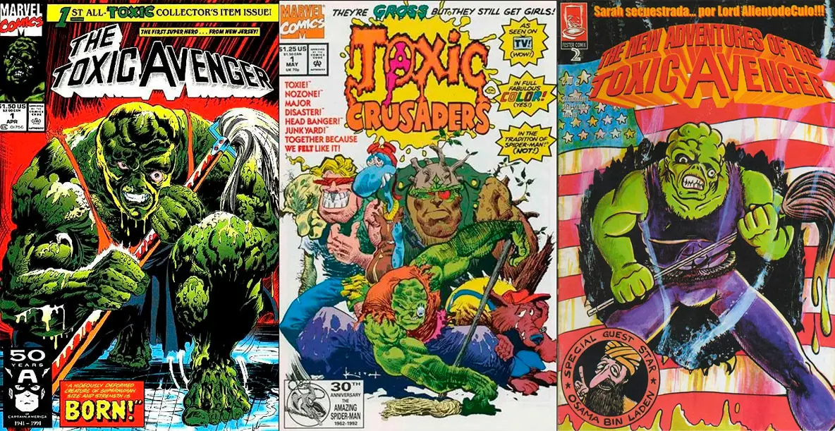Cómics: The Toxic Avenger, Toxic Crusaders y The New Adventures of The Toxic Avenger