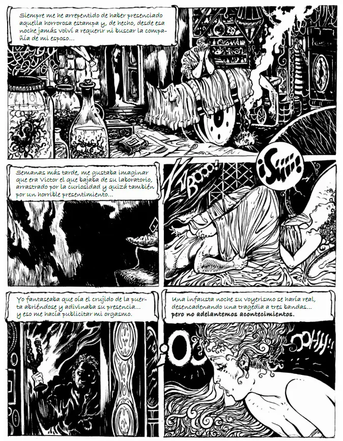 Página de El amante de Lady Frankenstein