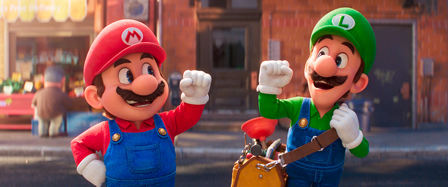 Mario y Luigi en Super Mario Bros La película