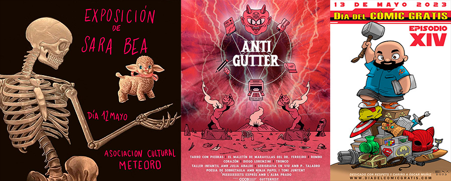 Exposición de Sara Bea + Anti-Gutter + Día del cómic gratis