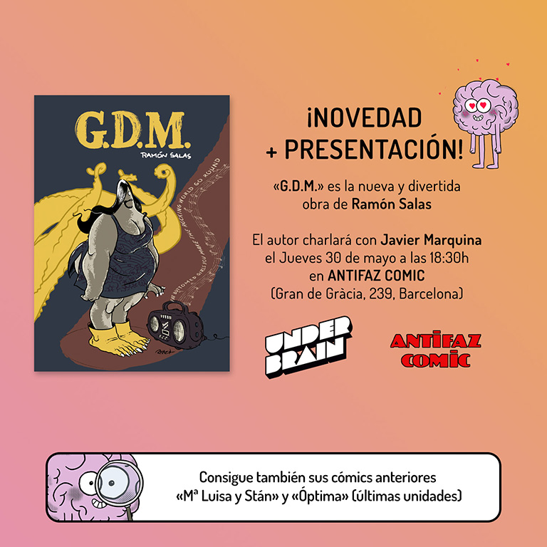 Presentación del cómic «G.D.M.» de Ramón Salas en Antifaz Comic