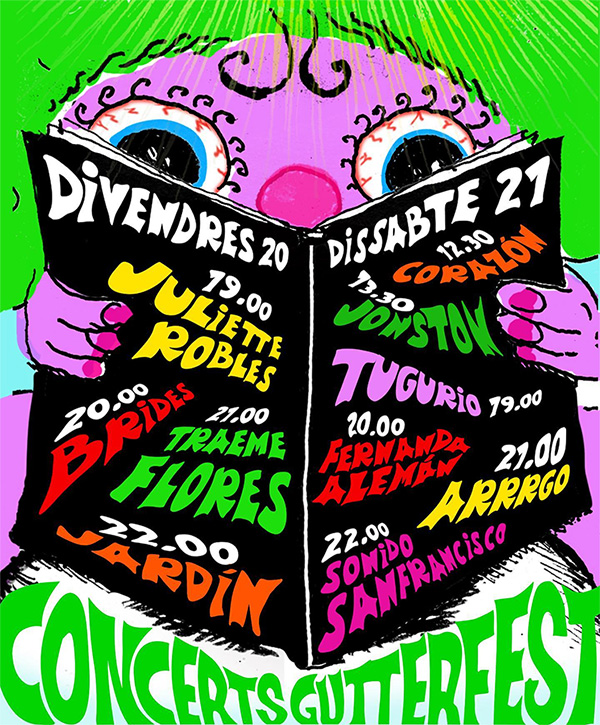 Cartel de conciertos del Gutter Fest 9