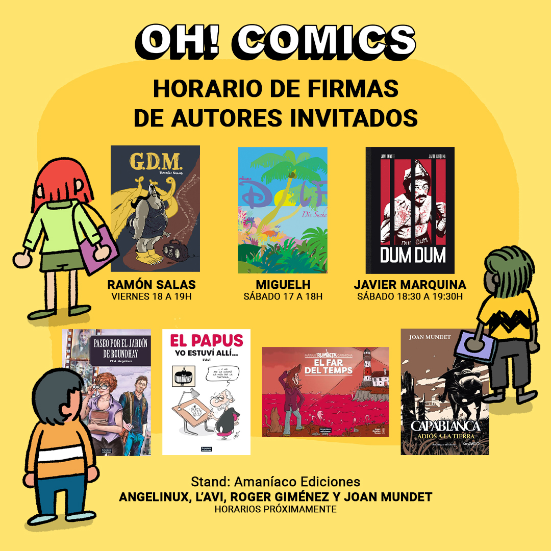 Firmas de autores durante Oh! Comics fest 2024