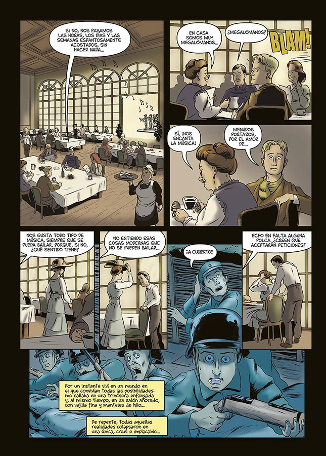 Página del cómic «Weimar. Tiempos Inciertos»