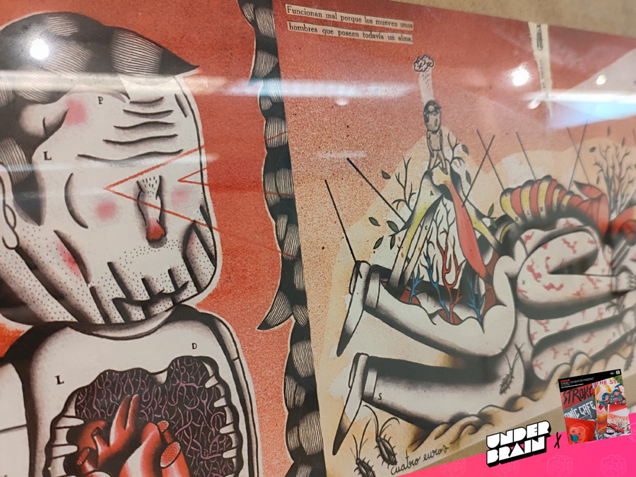 Detalle de una de las cubiertas del fanzine TRAUMA