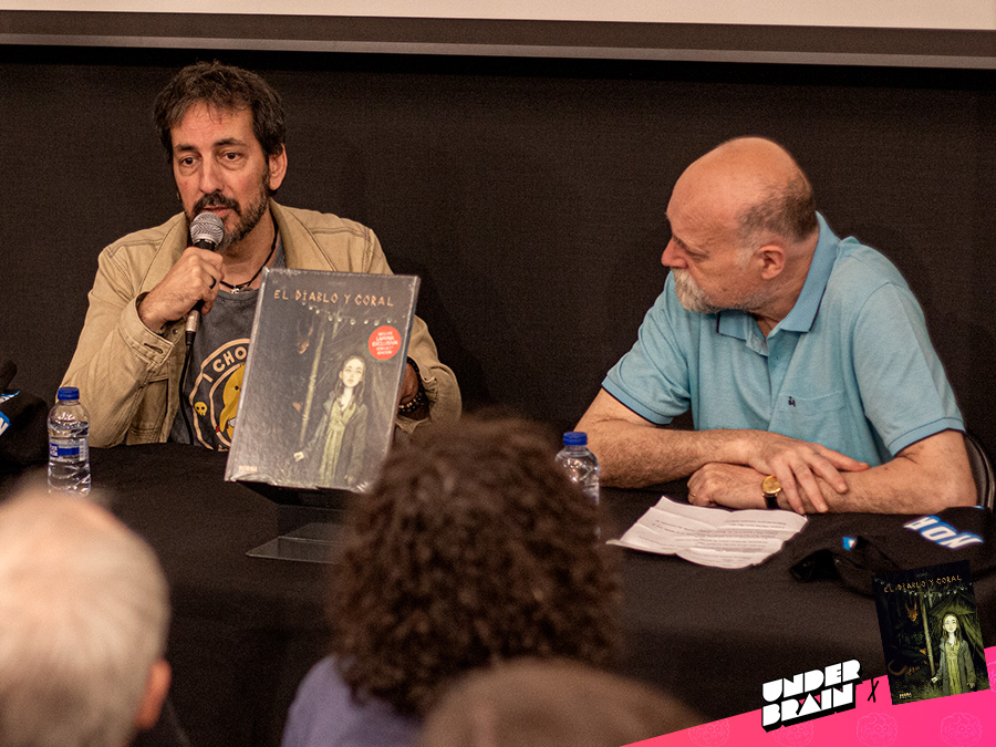 Presentación del cómic «El diablo y Coral» junto a Antoni Guiral (Barcelona, 22/10/2025) 2