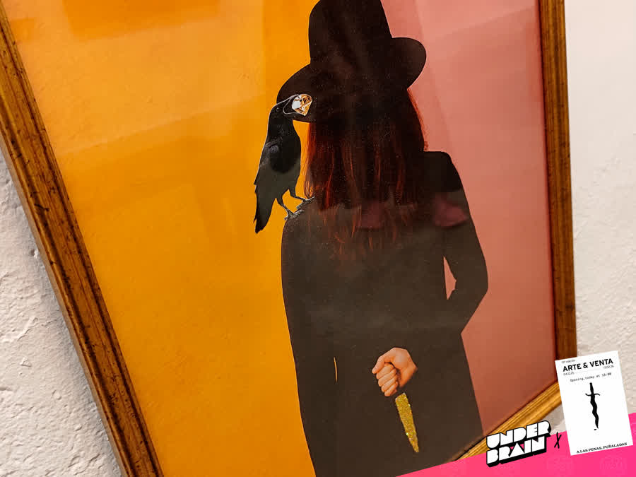 Ainize Txopitea en la expo «A las penas, puñaladas» de La Plataforma