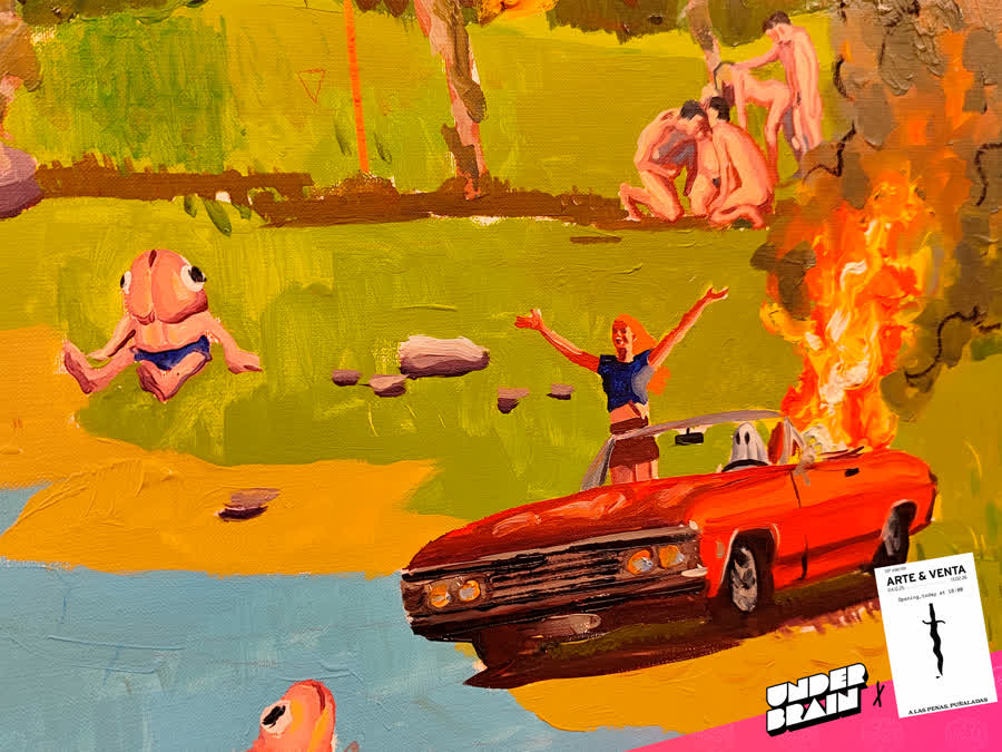 Alenxader Grahovsky 3 en la expo «A las penas, puñaladas» de La Plataforma