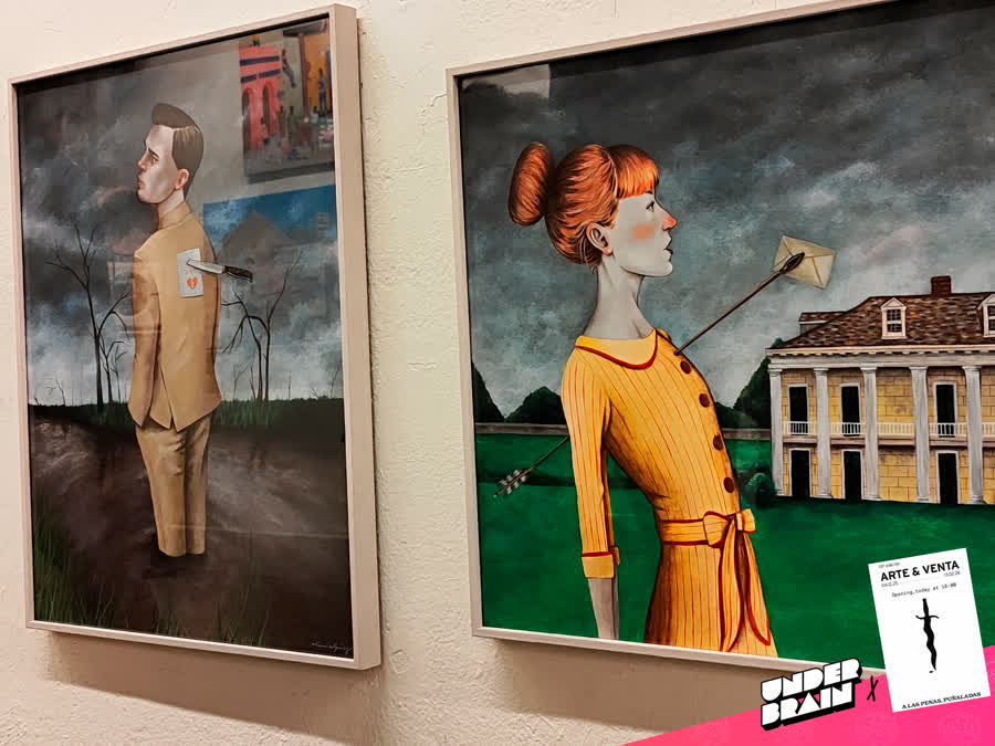 Daniel Paez 1 en la expo «A las penas, puñaladas» de La Plataforma