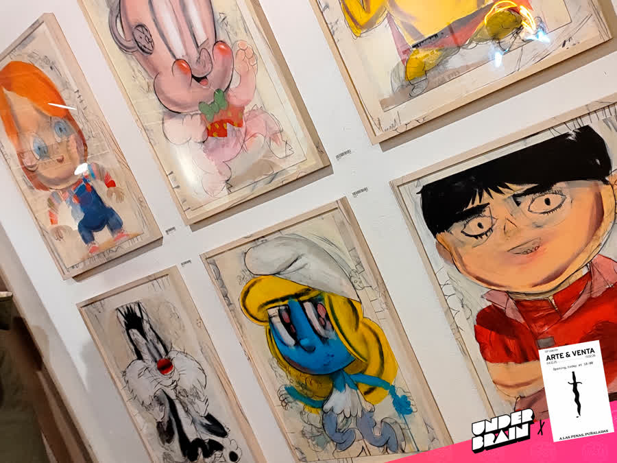 Eva Alonso en la expo «A las penas, puñaladas» de La Plataforma