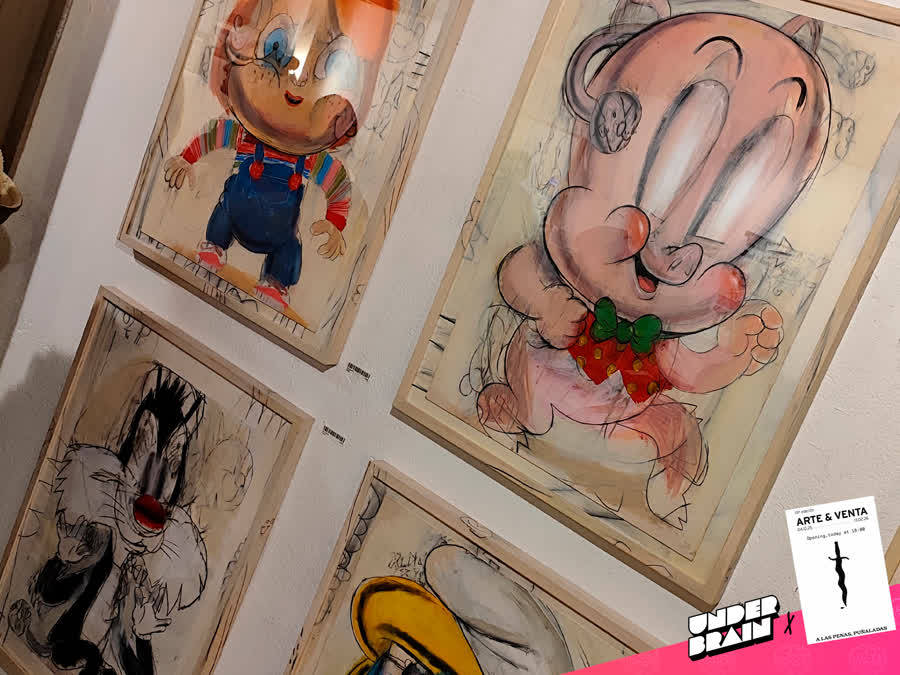 Eva Alonso 2 en la expo «A las penas, puñaladas» de La Plataforma