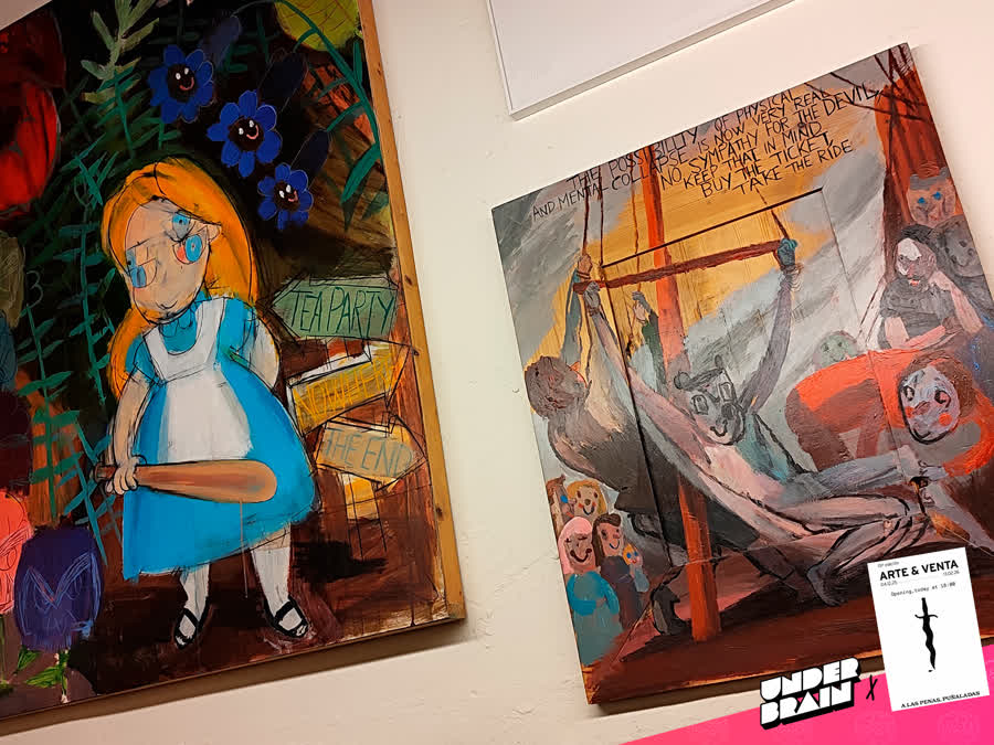 Eva Alonso 4 en la expo «A las penas, puñaladas» de La Plataforma