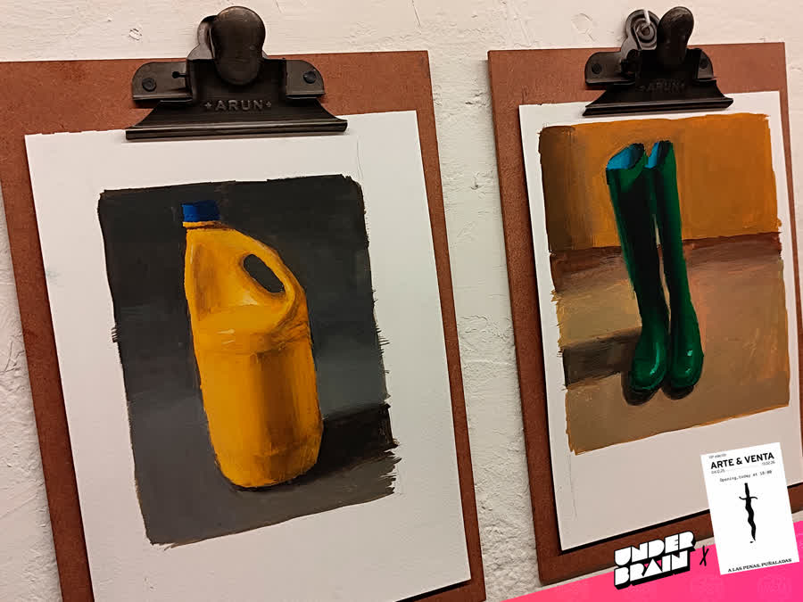 Francisco de negri 2 en la expo «A las penas, puñaladas» de La Plataforma