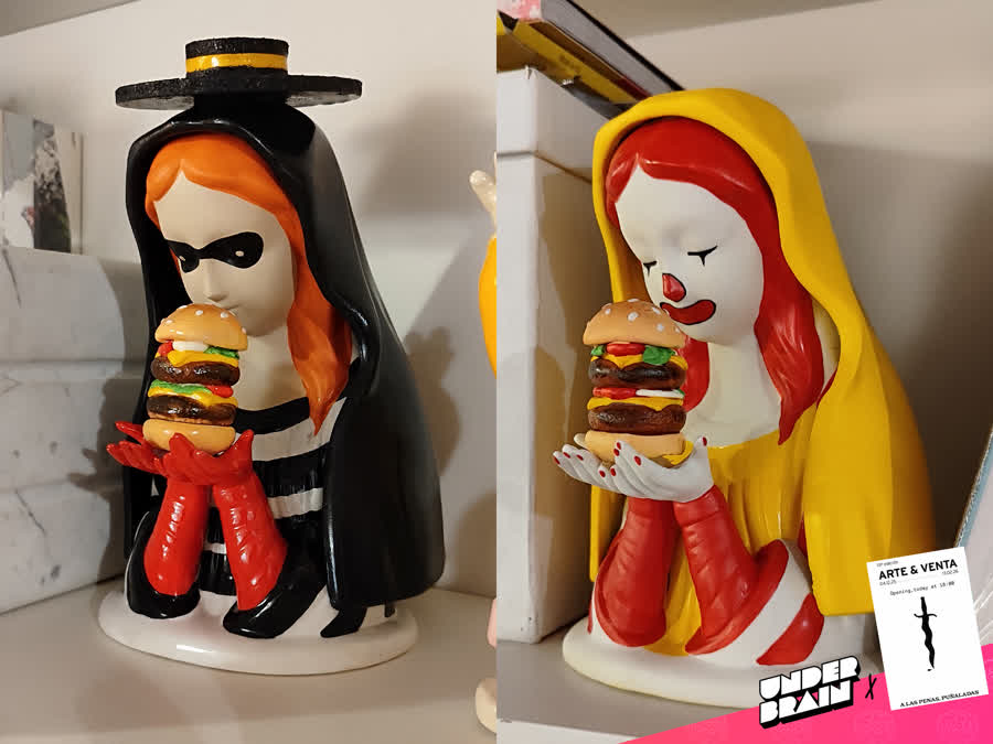 Marina Salazar en la expo «A las penas, puñaladas» de La Plataforma