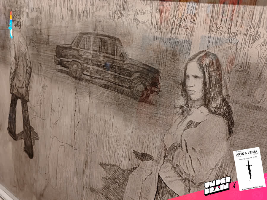 Mykola Komilov en la expo «A las penas, puñaladas» de La Plataforma