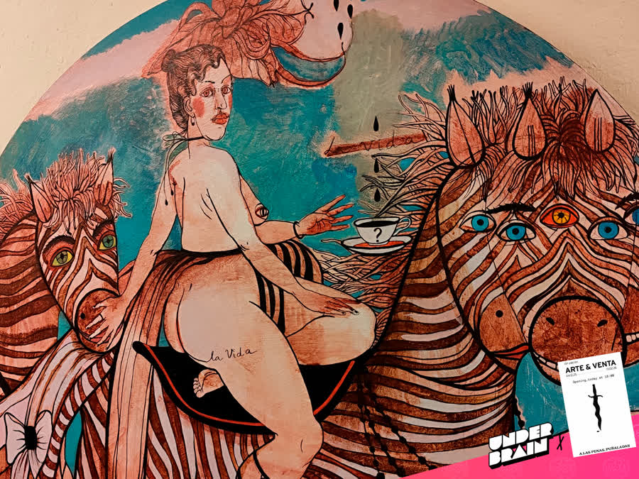 Nina Murashkina 3 en la expo «A las penas, puñaladas» de La Plataforma