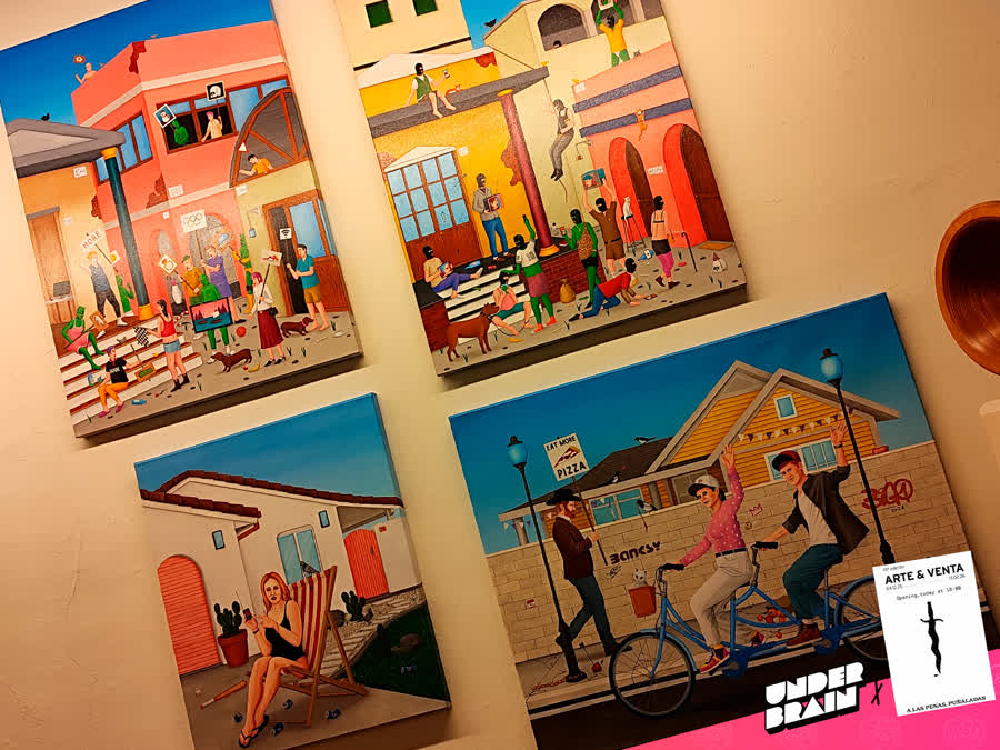 Riccardo Nannini en la expo «A las penas, puñaladas» de La Plataforma