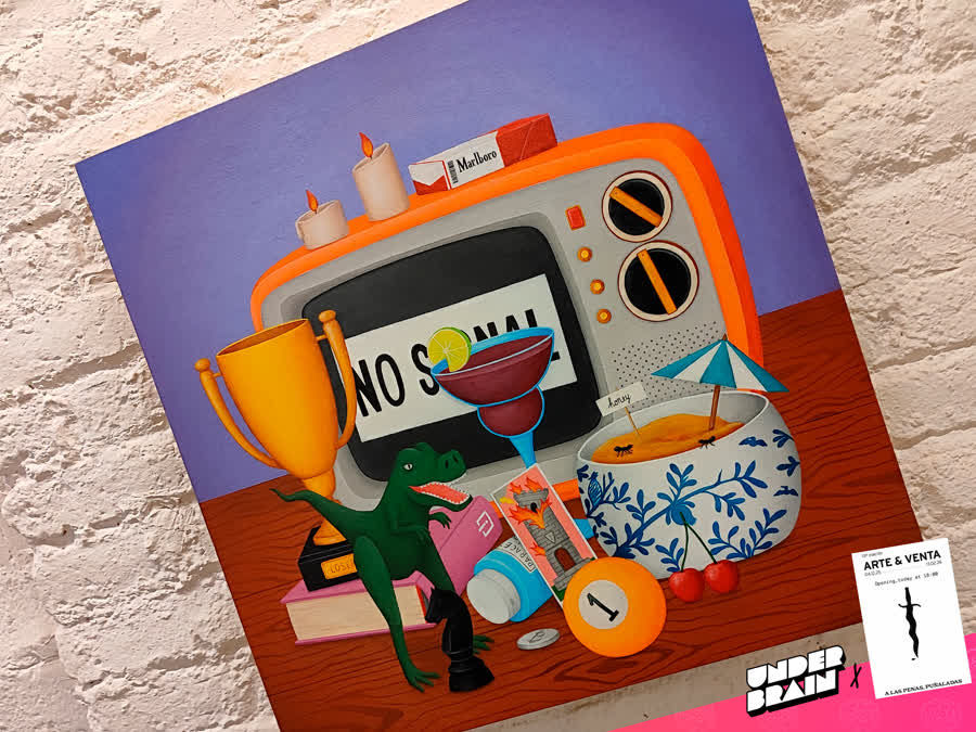 Riccardo Nannini 3 en la expo «A las penas, puñaladas» de La Plataforma