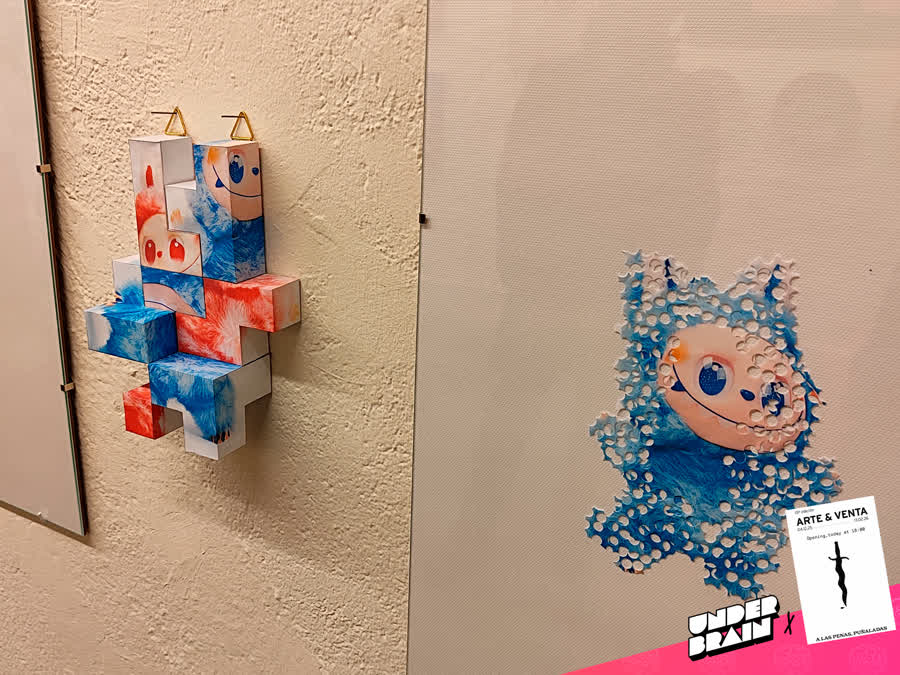 Sthepanie Herr en la expo «A las penas, puñaladas» de La Plataforma