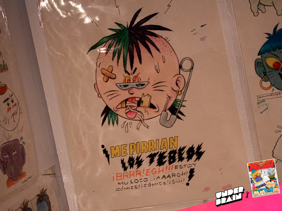 Detalle de un original de «Tú, me pillas cagando» de Manuel Donada - 6