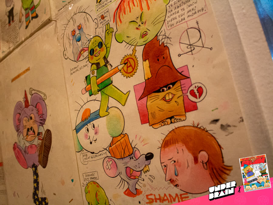 Detalle de un original de «Tú, me pillas cagando» de Manuel Donada - 5