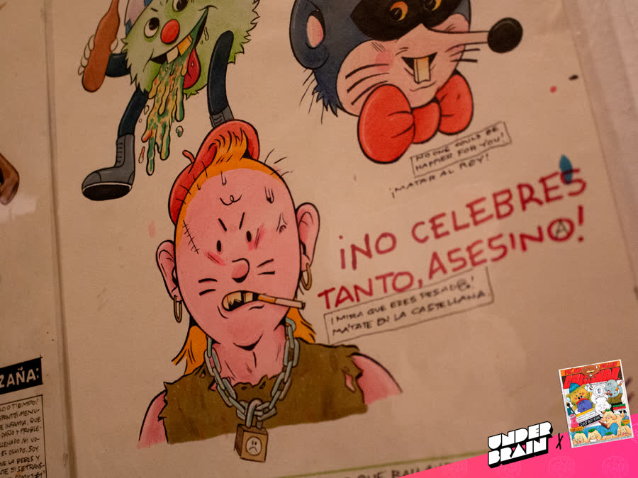 Detalle de un original de «Tú, me pillas cagando» de Manuel Donada - 4