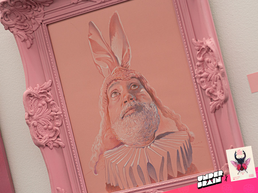 Autoretrato de Sebastià Martí en la exposición «La vie en rose»