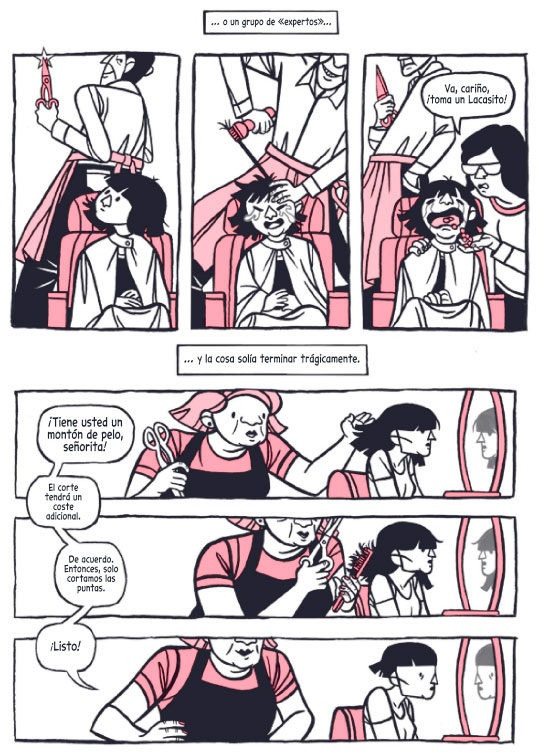 Página del cómic Calva publicado por Andana Editorial