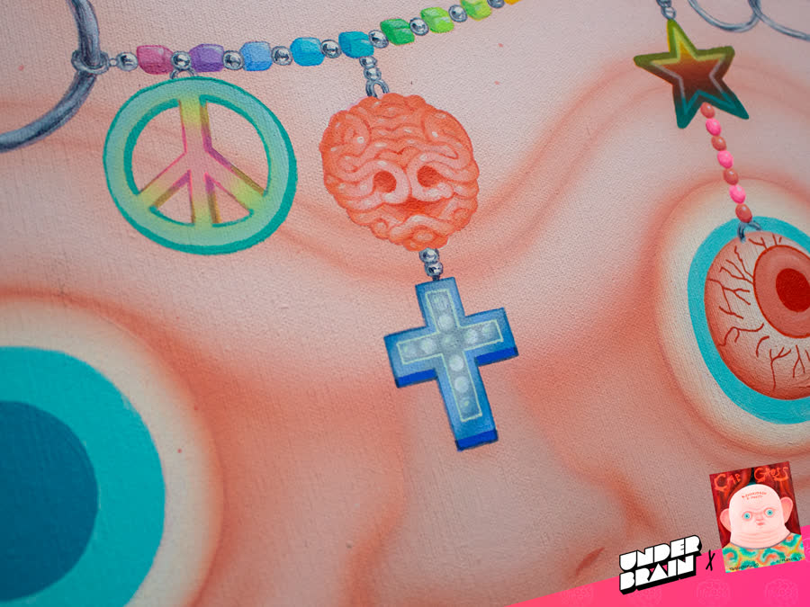 Detalle de una obra de Cristian Robles