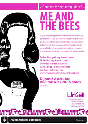 Cartel del evento de Me and the bees