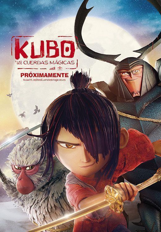 póster de Kubo y las dos cuerdas mágicas